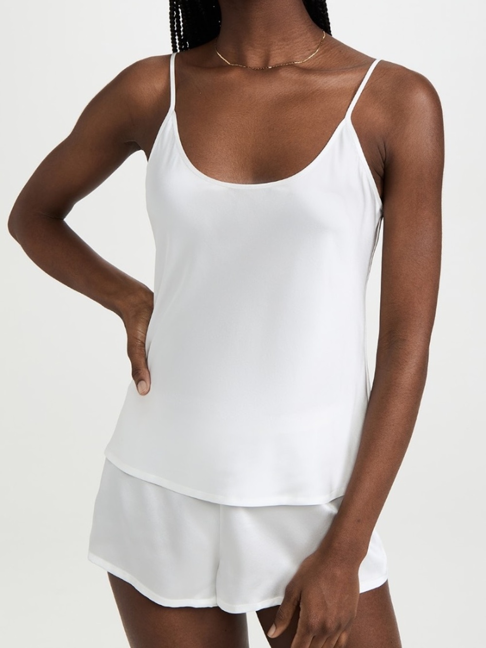 La Perla silk luxurious ivory camisole top and silk sleep shorts - NWT - sz MED